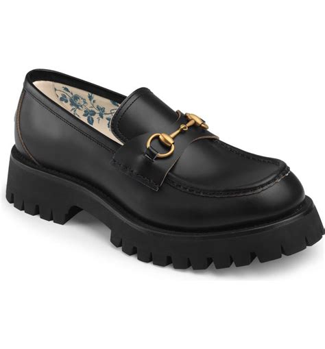 gucci thick sole loafers|Gucci loafers nordstrom.